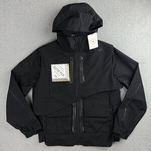 Nike MMW Jacket Mens Medium M Black Series 004 Gore-Tex 3 In 1 Windbreaker Vest